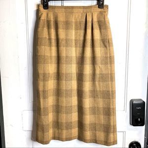 Vintage 1950’s Pendleton Virgin Wool Pencil Skirt